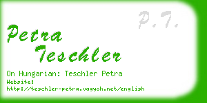 petra teschler business card